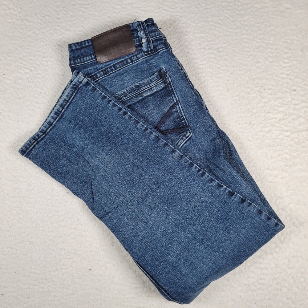 Axel Slim Boot Jeans Mens 32x32 Blue Medium Wash Stretch Denim Pockets